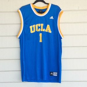 Men’s UCLA Adidas Blue Basketball Jersey Large